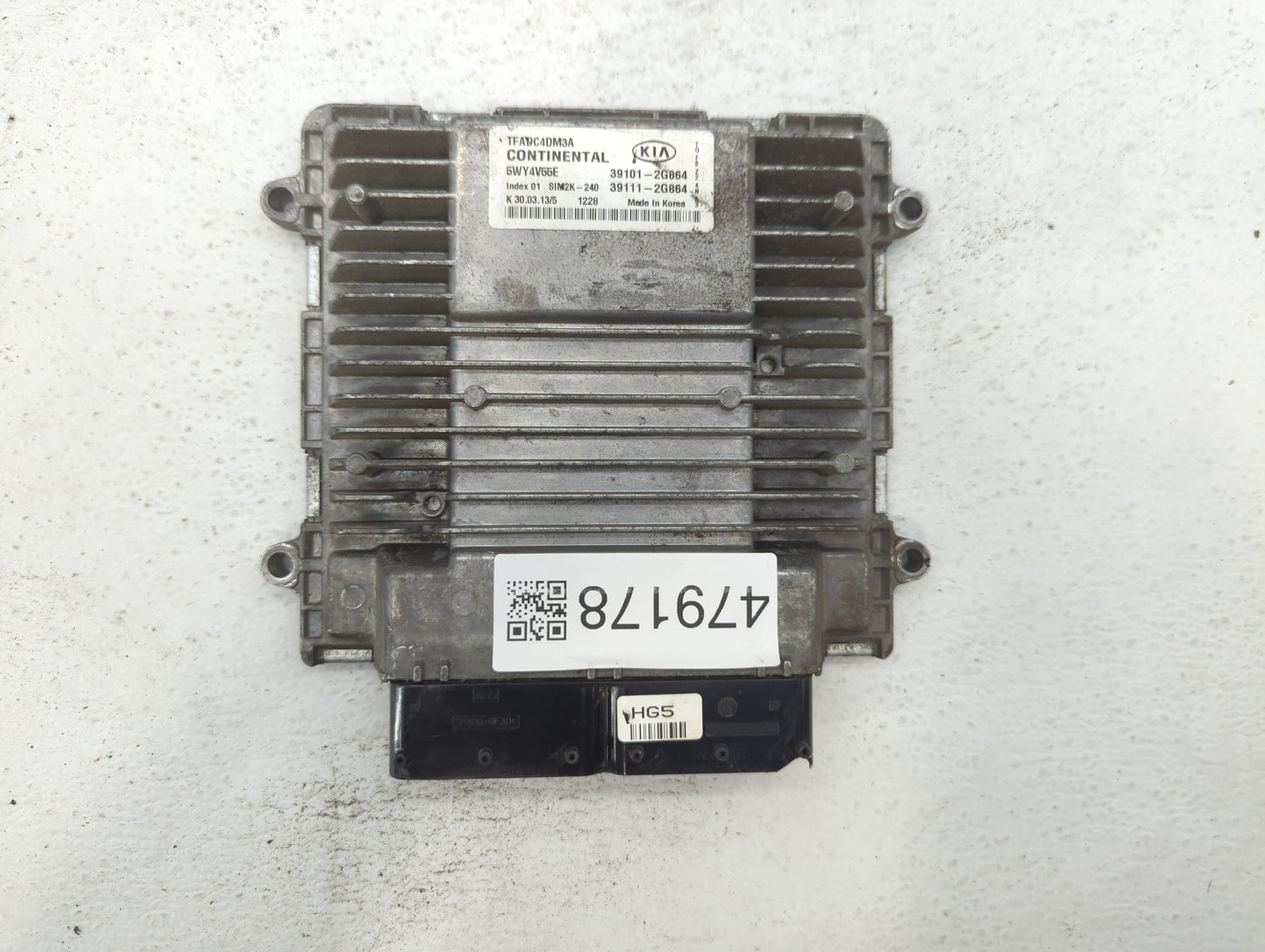 2011-2013 Kia Optima PCM Engine Control Computer ECU ECM PCU OEM P/N:39111-2G864 39101-2G864, 39111-2G872 Fits Fits 2011 201