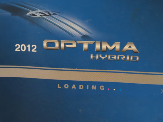 2012 Kia Optima Owners Manual Book Guide P/N:A4UO-EC25E OEM Used Auto Parts