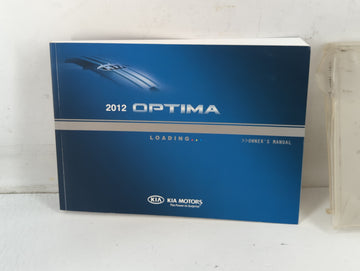 2012 Kia Optima Owners Manual Book Guide P/N:A2TO-EU22A OEM Used Auto Parts