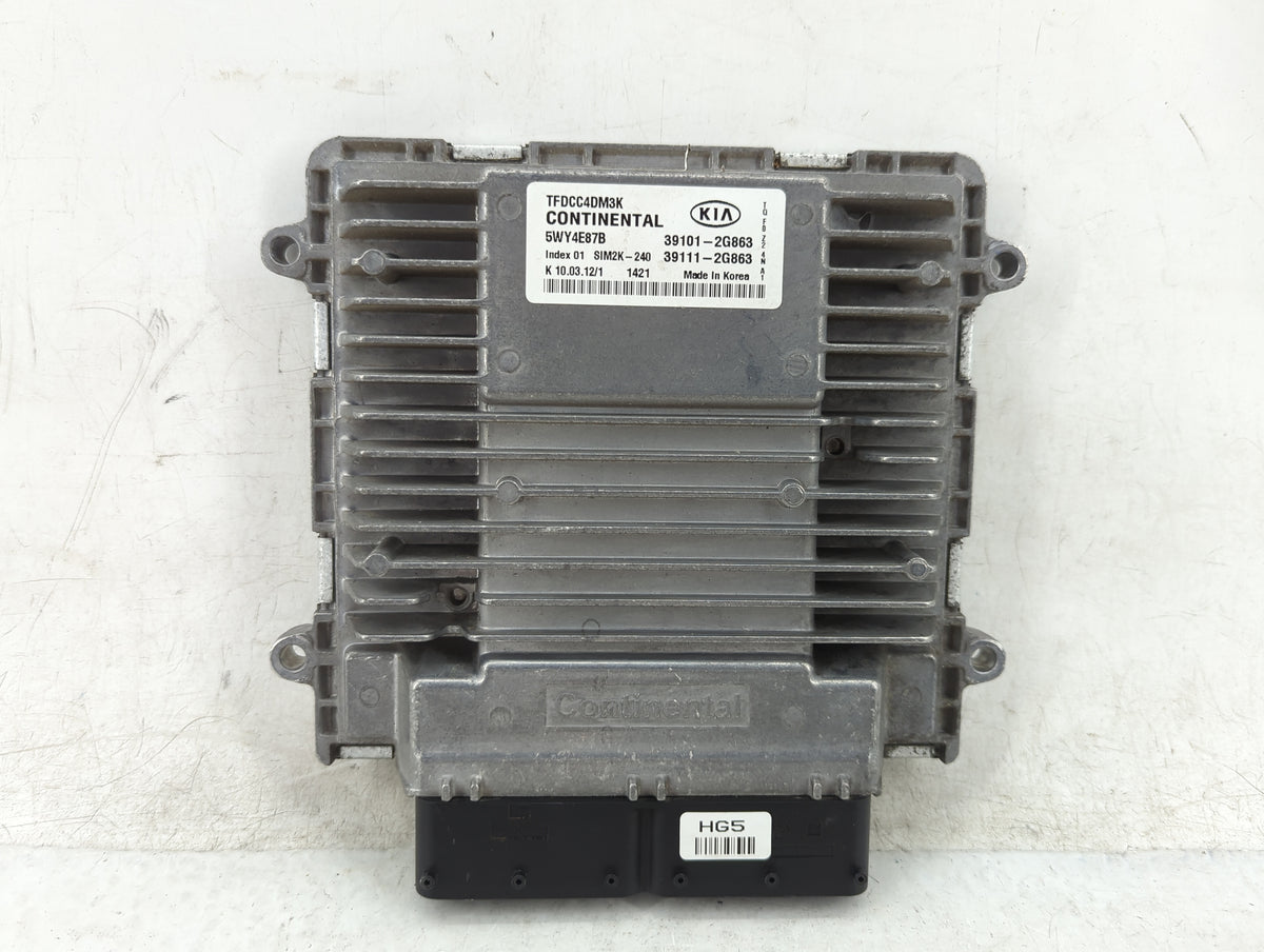 2011-2013 Kia Optima PCM Engine Control Computer ECU ECM PCU OEM P/N:39101-2G863 39111-2G863 Fits Fits 2011 2012 2013 OEM Us