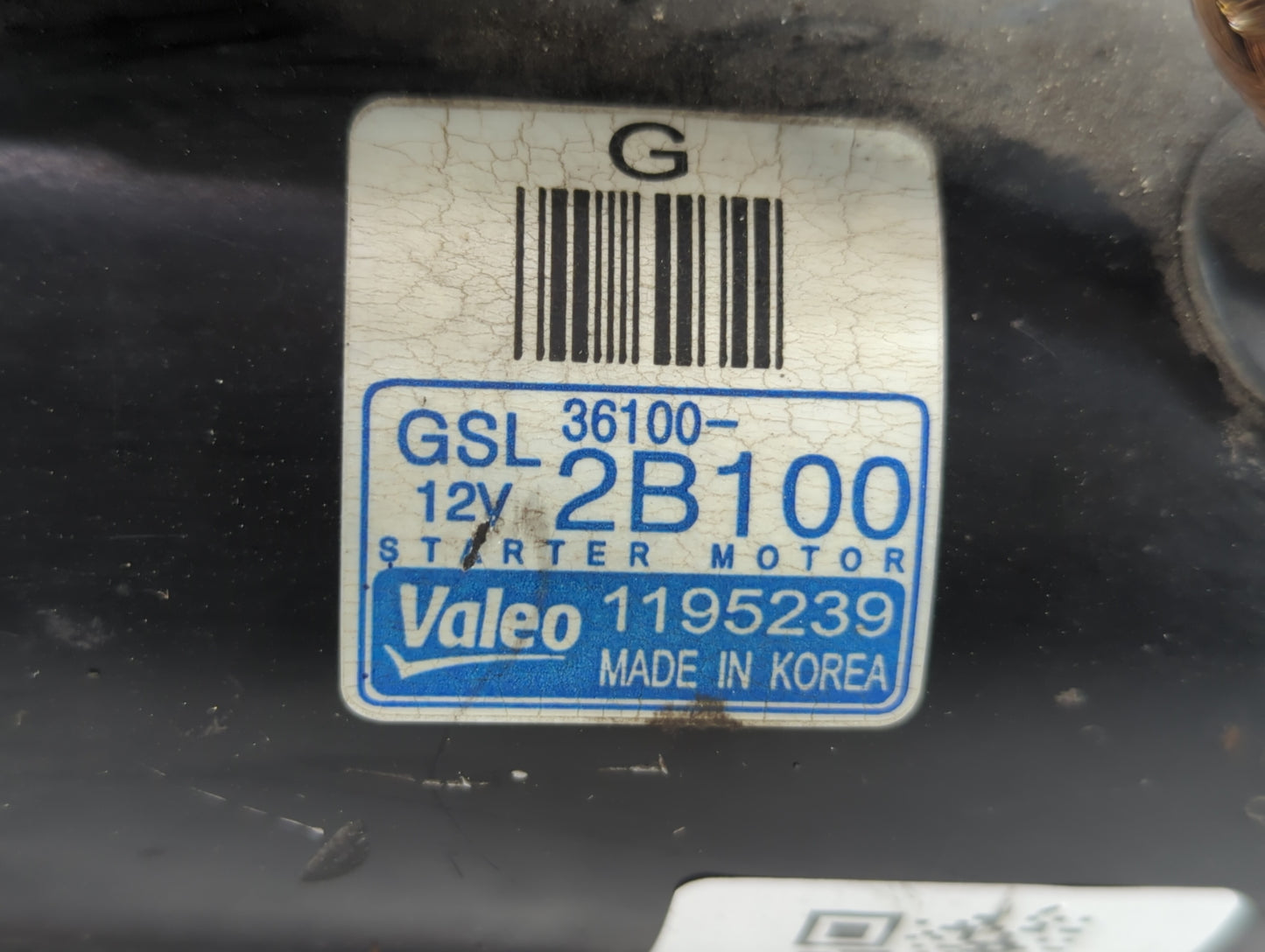 2012 Kia Rio Car Starter Motor Solenoid OEM P/N:36100-2B100 Fits Fits 2010 2011 OEM Used Auto Parts - Oemusedautoparts1.com