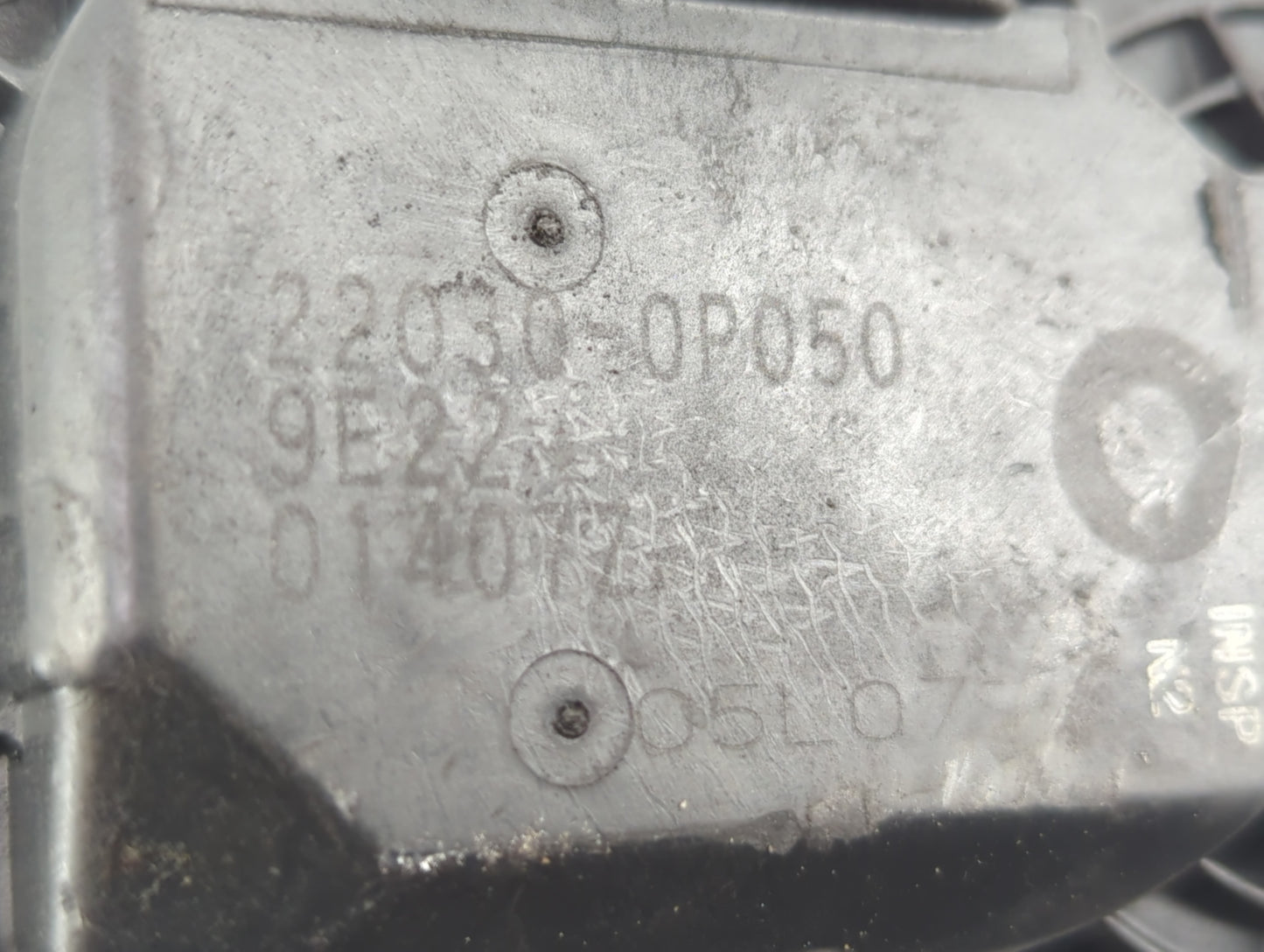 2007-2015 Lexus Rx350 Throttle Body P/N:22030-0P050 Fits OEM Used Auto Parts - Oemusedautoparts1.com