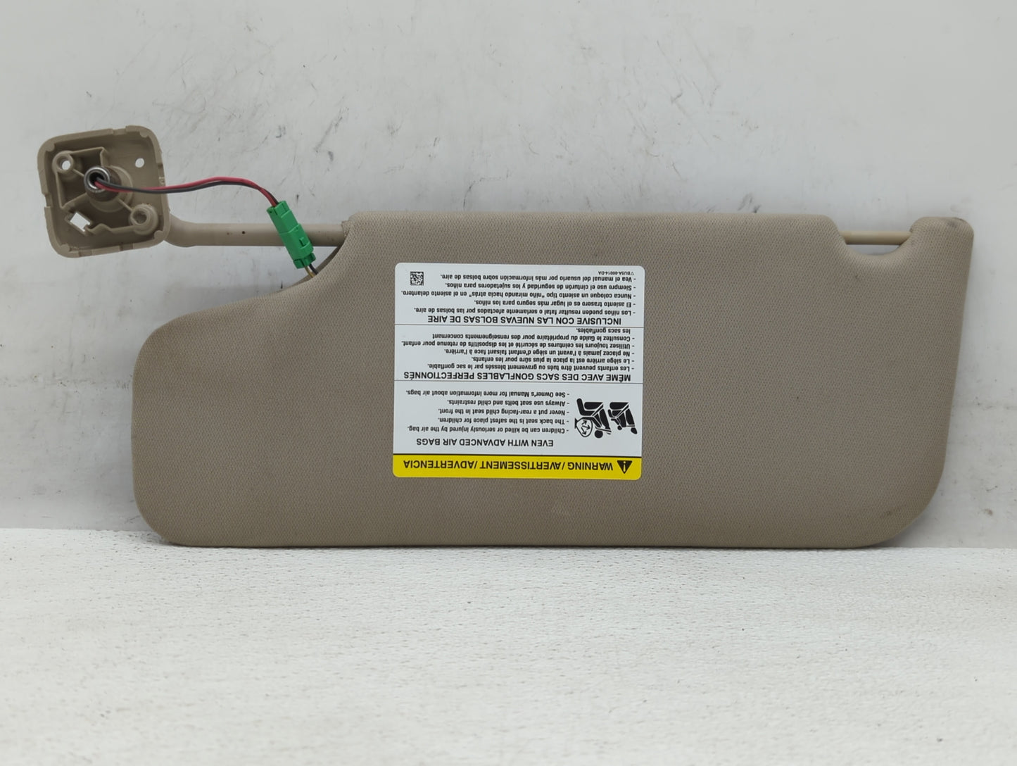 2011-2015 Lincoln Mkx Sun Visor Shade Replacement Passenger Right Mirror Fits Fits 2011 2012 2013 2014 2015 OEM Used Auto Pa