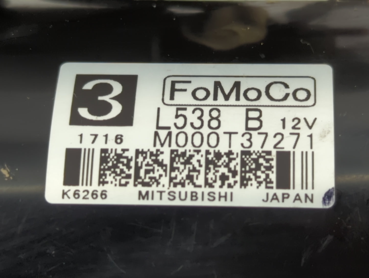 2010-2012 Mazda 3 Car Starter Motor Solenoid OEM P/N:M000T37271 Fits Fits 2010 2011 2012 2013 OEM Used Auto Parts - Oemuseda