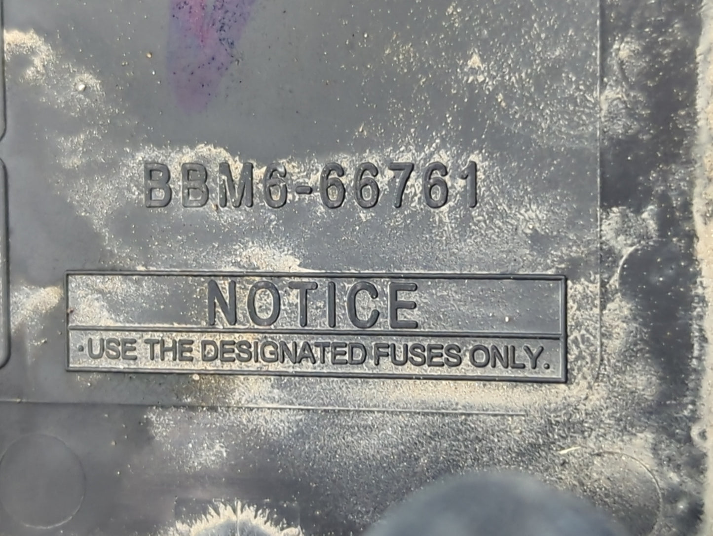 2012 Mazda 3 Fusebox Fuse Box Panel Relay Module P/N:BBM6-66761 Fits OEM Used Auto Parts - Oemusedautoparts1.com