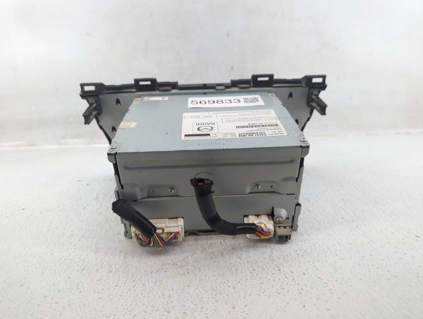2012 Mazda 5 Radio AM FM Cd Player Receiver Replacement P/N:CG37 66 9RX CG36 66 9R0 Fits OEM Used Auto Parts - Oemusedautopa