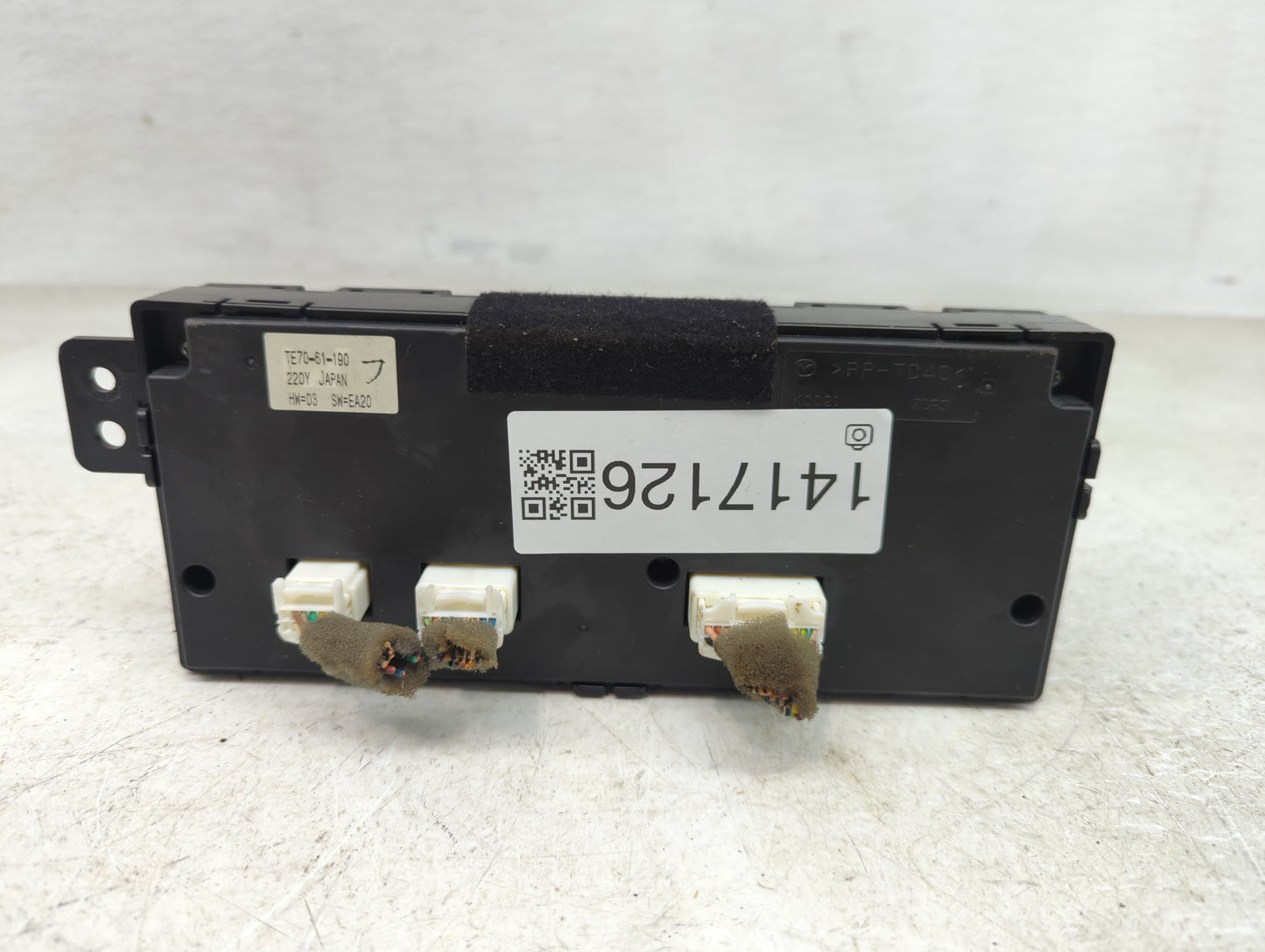 2010-2015 Mazda Cx-9 Climate Control Module Temperature AC/Heater Replacement P/N:TE70-61-190 Fits OEM Used Auto Parts - Oem