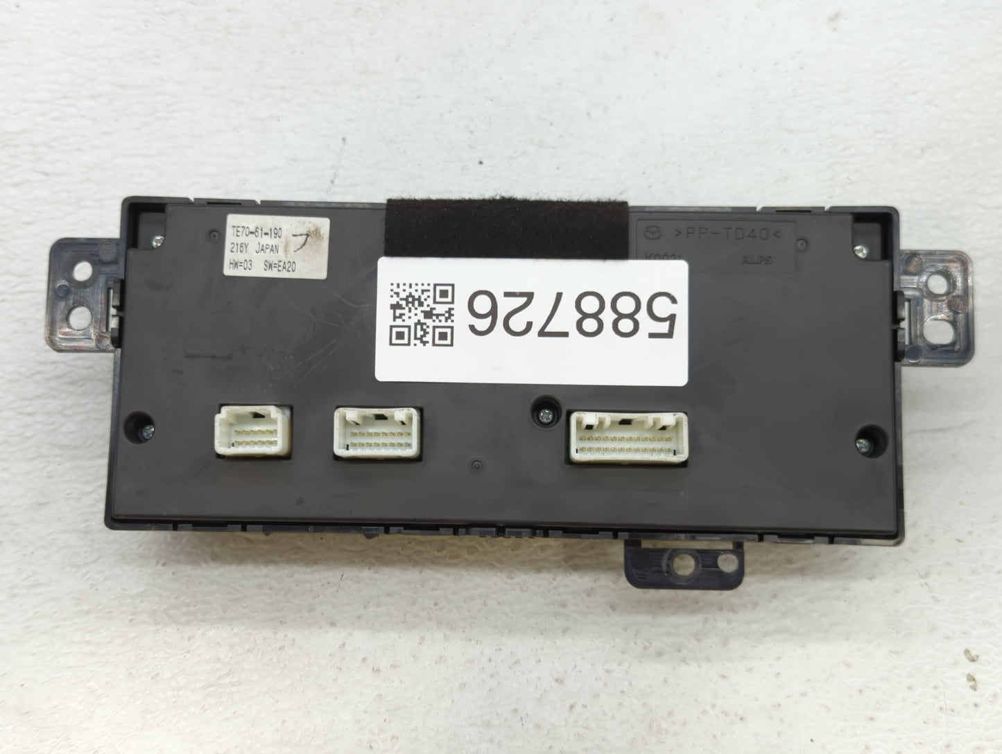2010-2015 Mazda Cx-9 Climate Control Module Temperature AC/Heater Replacement P/N:TE70-61-190 Fits OEM Used Auto Parts - Oem