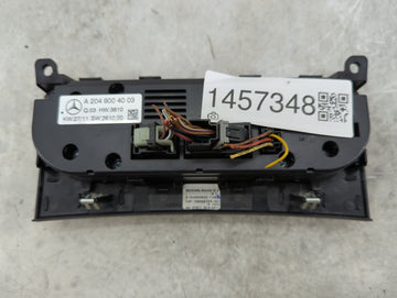2012 Mercedes-Benz C250 Climate Control Module Temperature AC/Heater Replacement P/N:A 204 900 40 03 Fits Fits 2013 2014 2015 2016 OEM Used Auto Parts