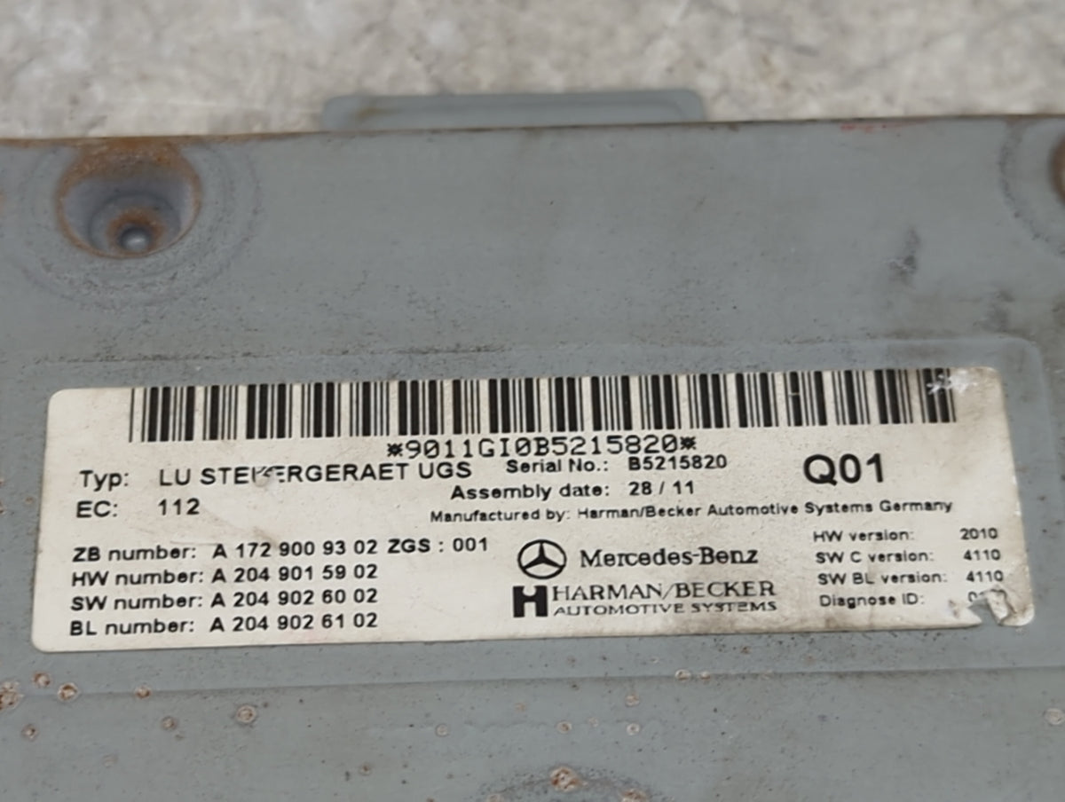 2012 Mercedes-benz S550 Body Control Module Bcm - Oemusedautoparts1.com