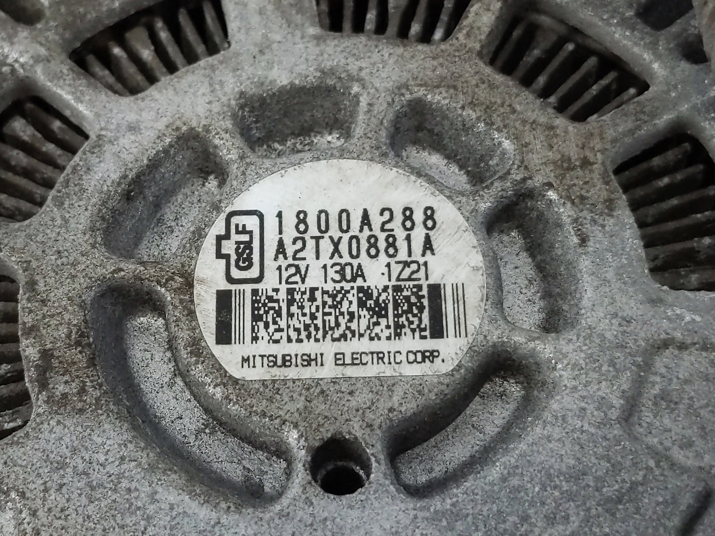 2011-2017 Mitsubishi Outlander Sport Alternator Replacement Generator Charging Assembly Engine OEM P/N:1800A288 Fits OEM Use