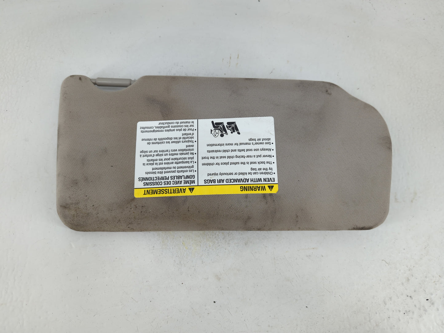 2010-2012 Nissan Altima Sun Visor Shade Replacement Passenger Right Mirror Fits Fits 2010 2011 2012 OEM Used Auto Parts - Oe