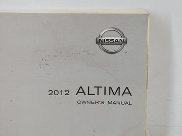 2012 Nissan Altima Owners Manual Book Guide OEM Used Auto Parts