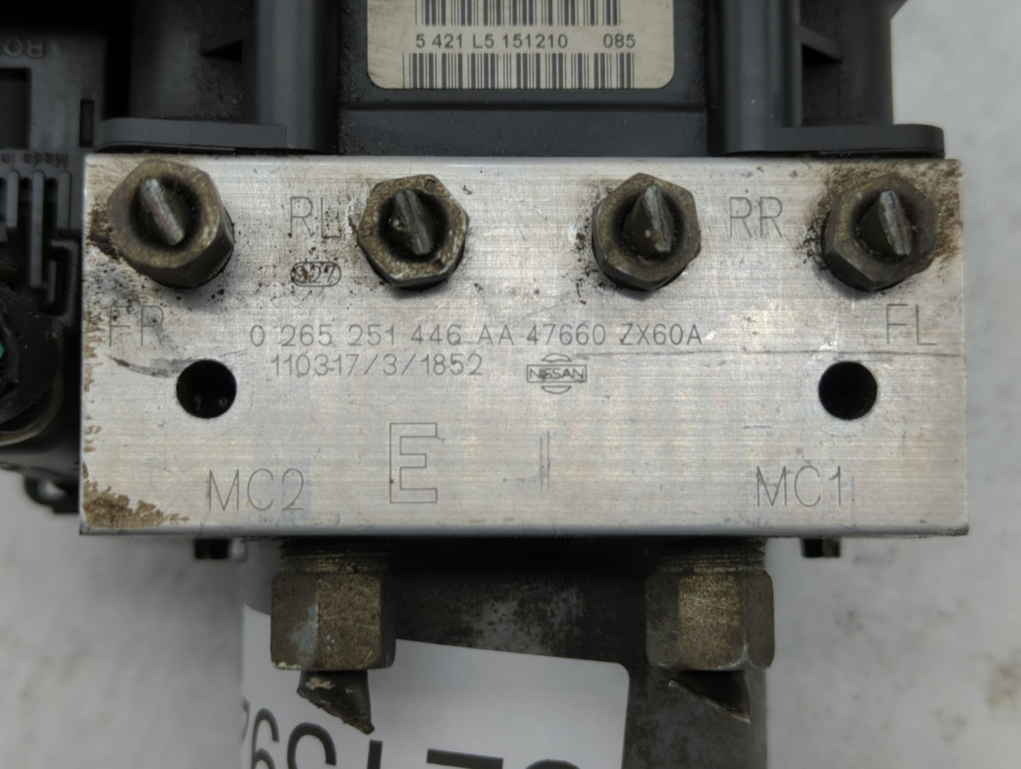 2011-2012 Nissan Altima ABS Pump Control Module Replacement P/N:47660 JA30A 47660 ZX60A Fits Fits 2011 2012 OEM Used Auto Pa