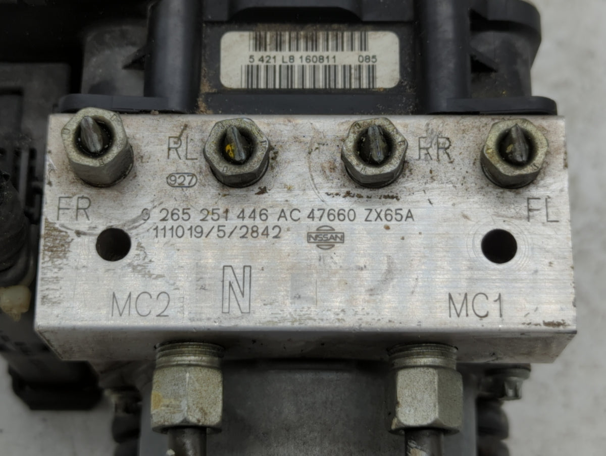 2011-2012 Nissan Altima Anti-Lock Brake ABS Pump Module Actuator OEM P/N:47660 JA30A 47660 ZX60A Fits Fits 2011 2012 OEM Use