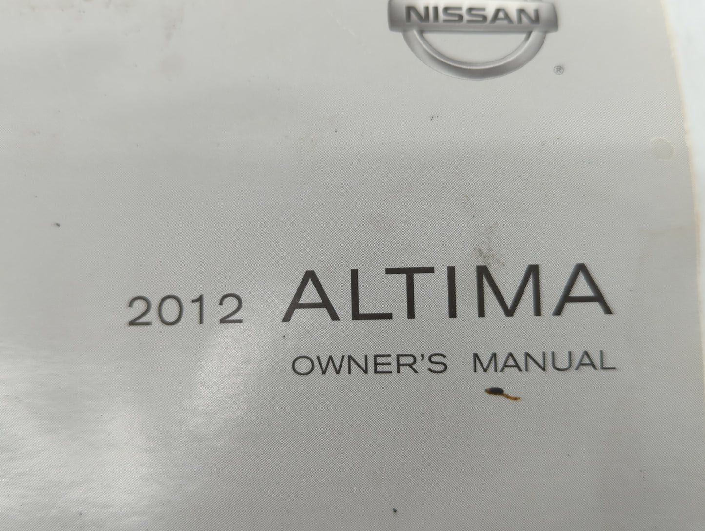 2012 Nissan Altima Owners Manual Book Guide OEM Used Auto Parts - Oemusedautoparts1.com