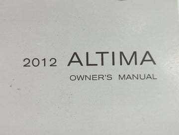 2012 Nissan Altima Owners Manual Book Guide OEM Used Auto Parts