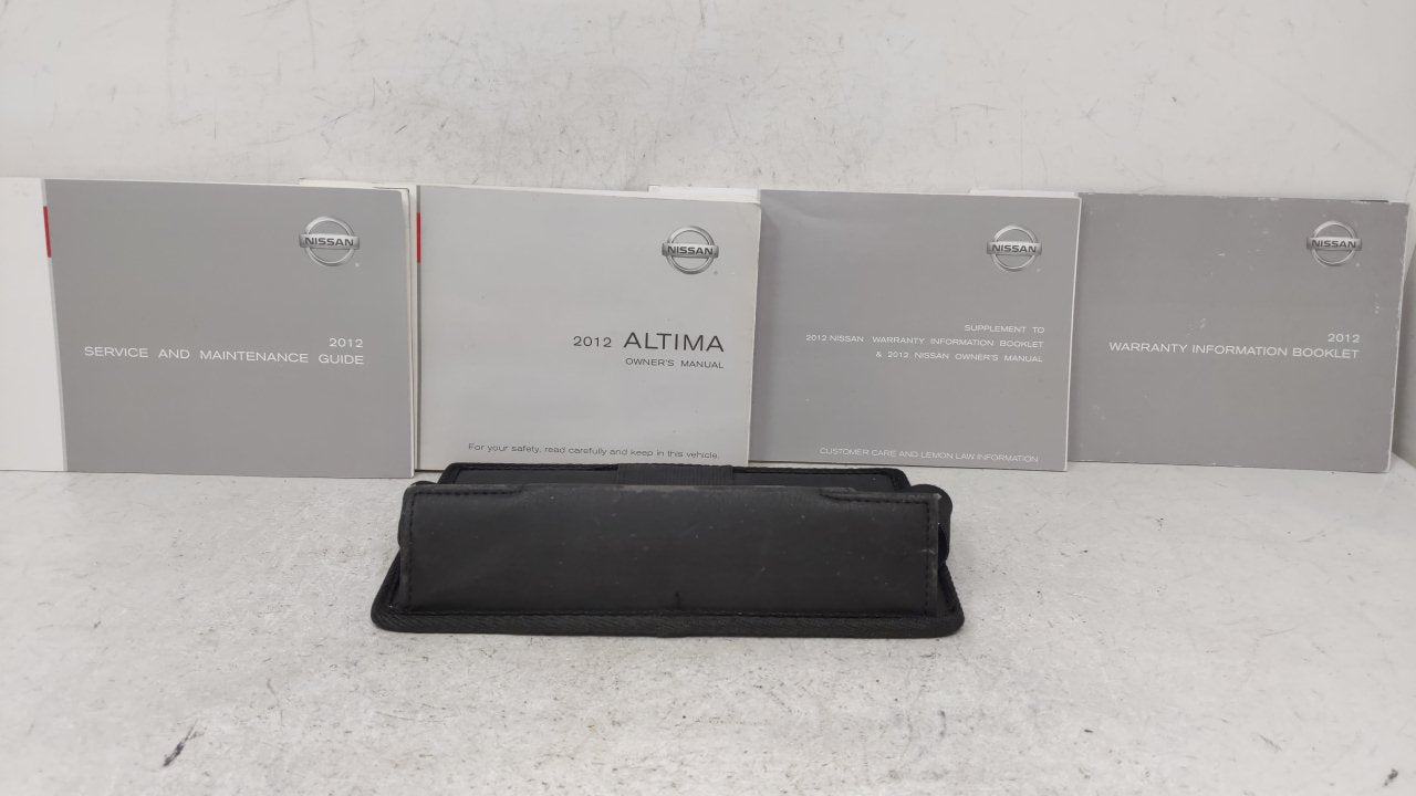 2012 Nissan Altima Owners Manual Book Guide OEM Used Auto Parts - Oemusedautoparts1.com