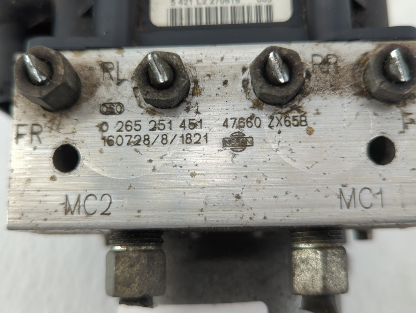2011-2012 Nissan Altima ABS Pump Control Module Replacement P/N:47660 ZX65B 0 265 251 451 Fits Fits 2011 2012 OEM Used Auto