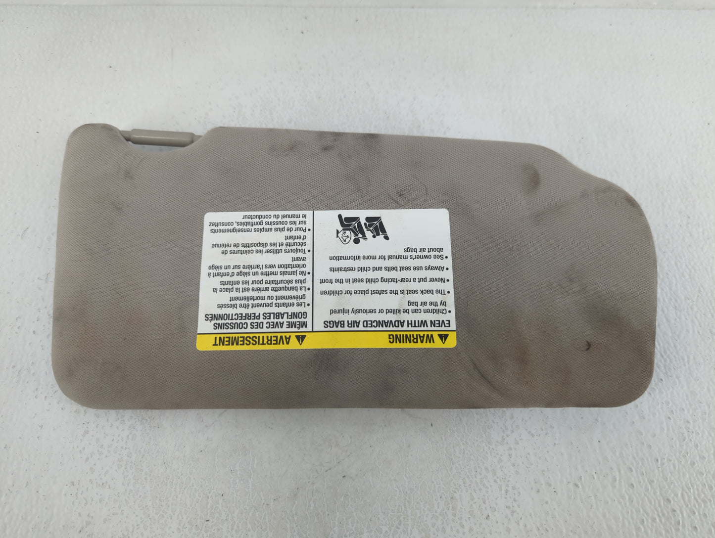 2010-2012 Nissan Altima Sun Visor Shade Replacement Passenger Right Mirror Fits Fits 2010 2011 2012 OEM Used Auto Parts - Oe