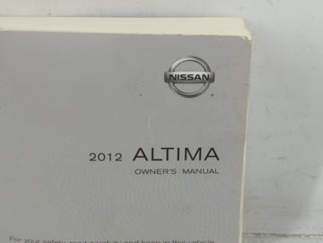 2012 Nissan Altima Owners Manual Book Guide P/N:OM2E 0L32U2 OEM Used Auto Parts