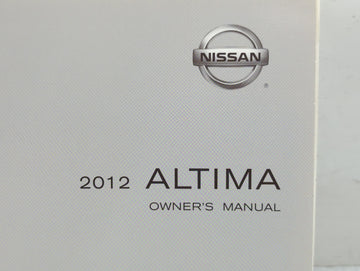 2012 Nissan Altima Owners Manual Book Guide P/N:OM2E-OL32U0 OEM Used Auto Parts