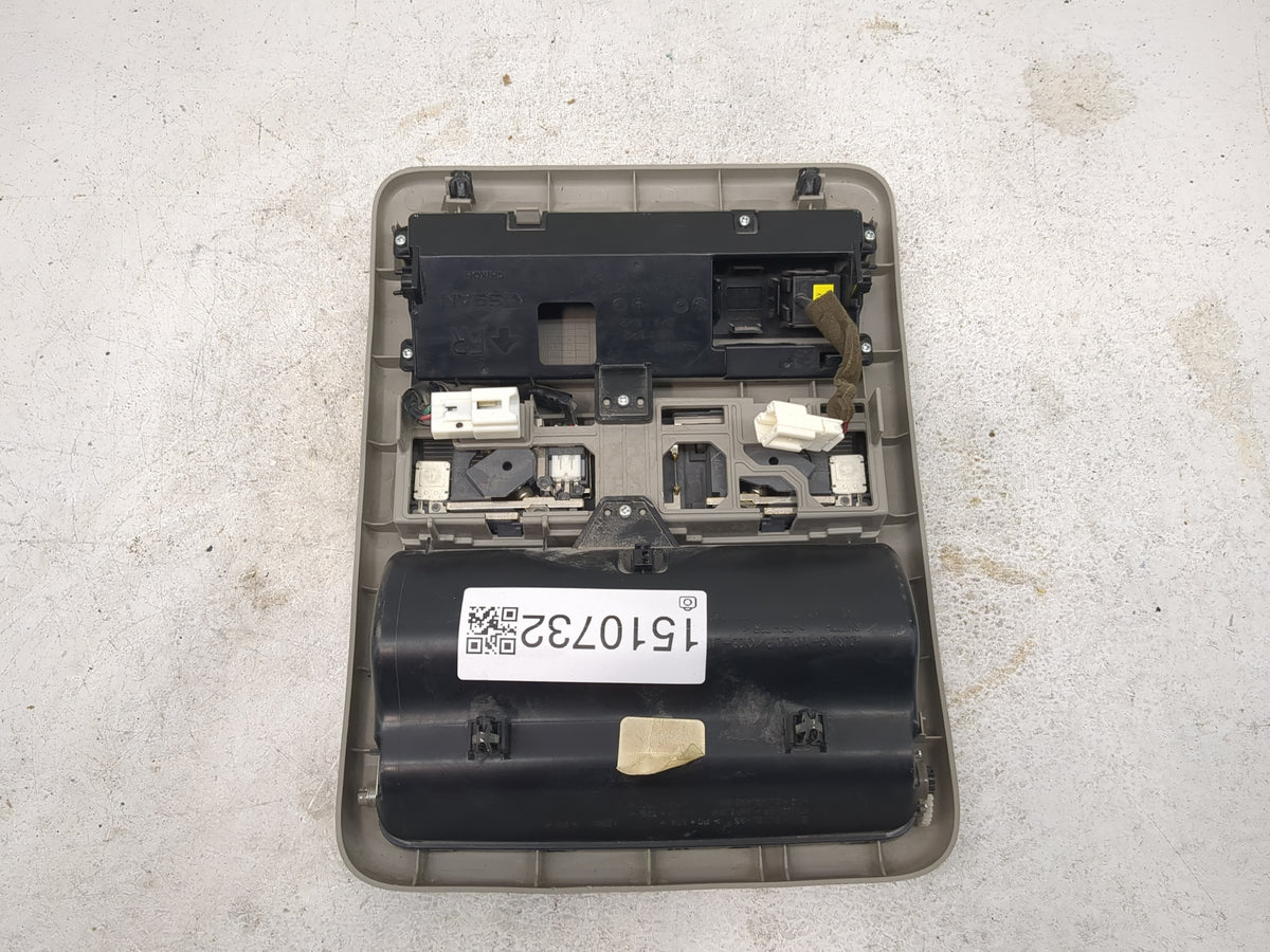 2012 Nissan Frontier Overhead Roof Console Tan - Oemusedautoparts1.com
