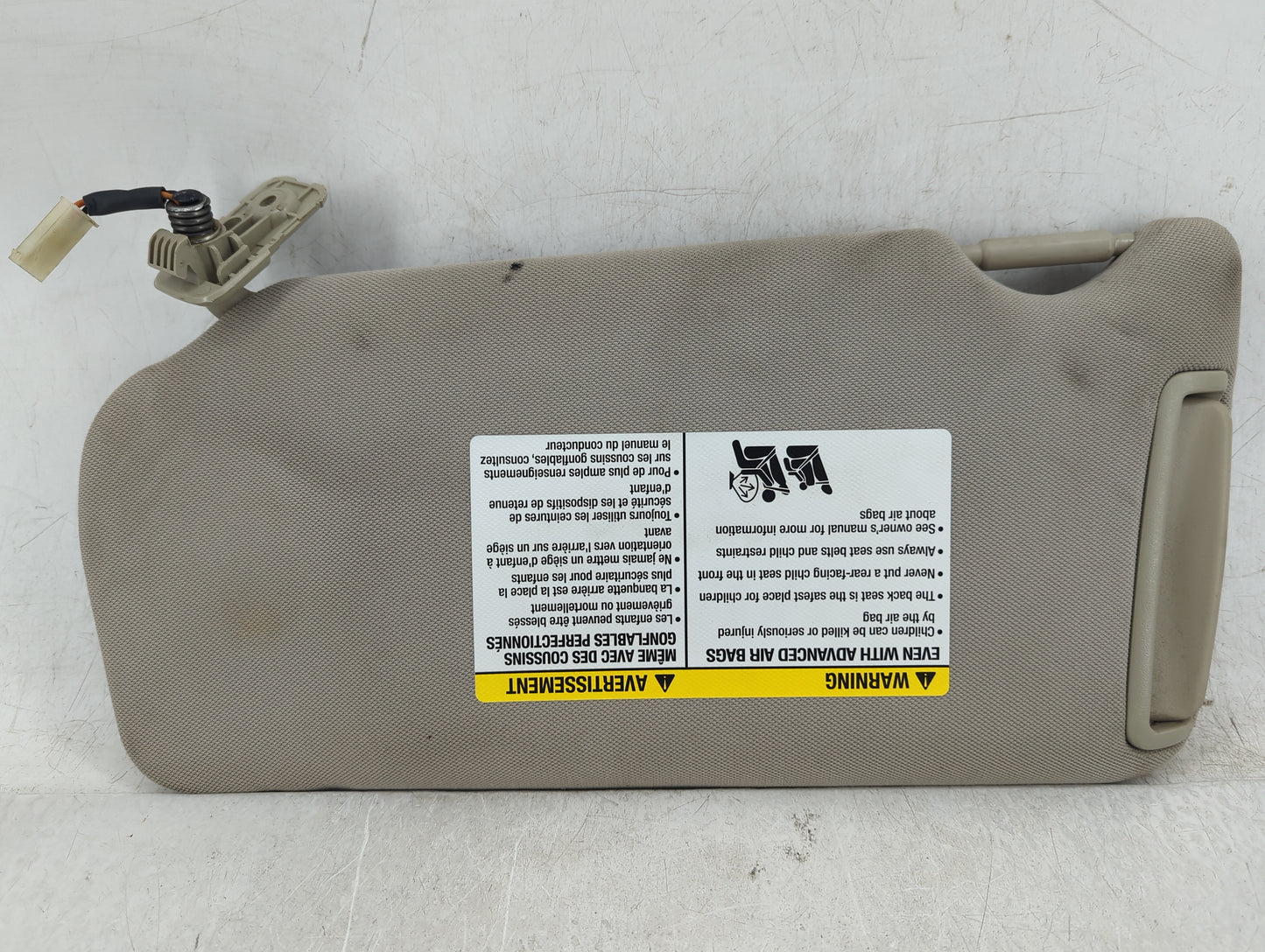 2009-2012 Nissan Maxima Sun Visor Shade Replacement Passenger Right Mirror Fits Fits 2009 2010 2011 2012 OEM Used Auto Parts