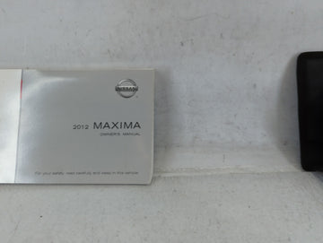2012 Nissan Maxima Owners Manual Book Guide P/N:OM2E 0A35U0 OEM Used Auto Parts