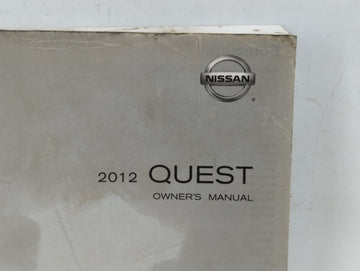 2012 Nissan Quest Owners Manual Book Guide OEM Used Auto Parts