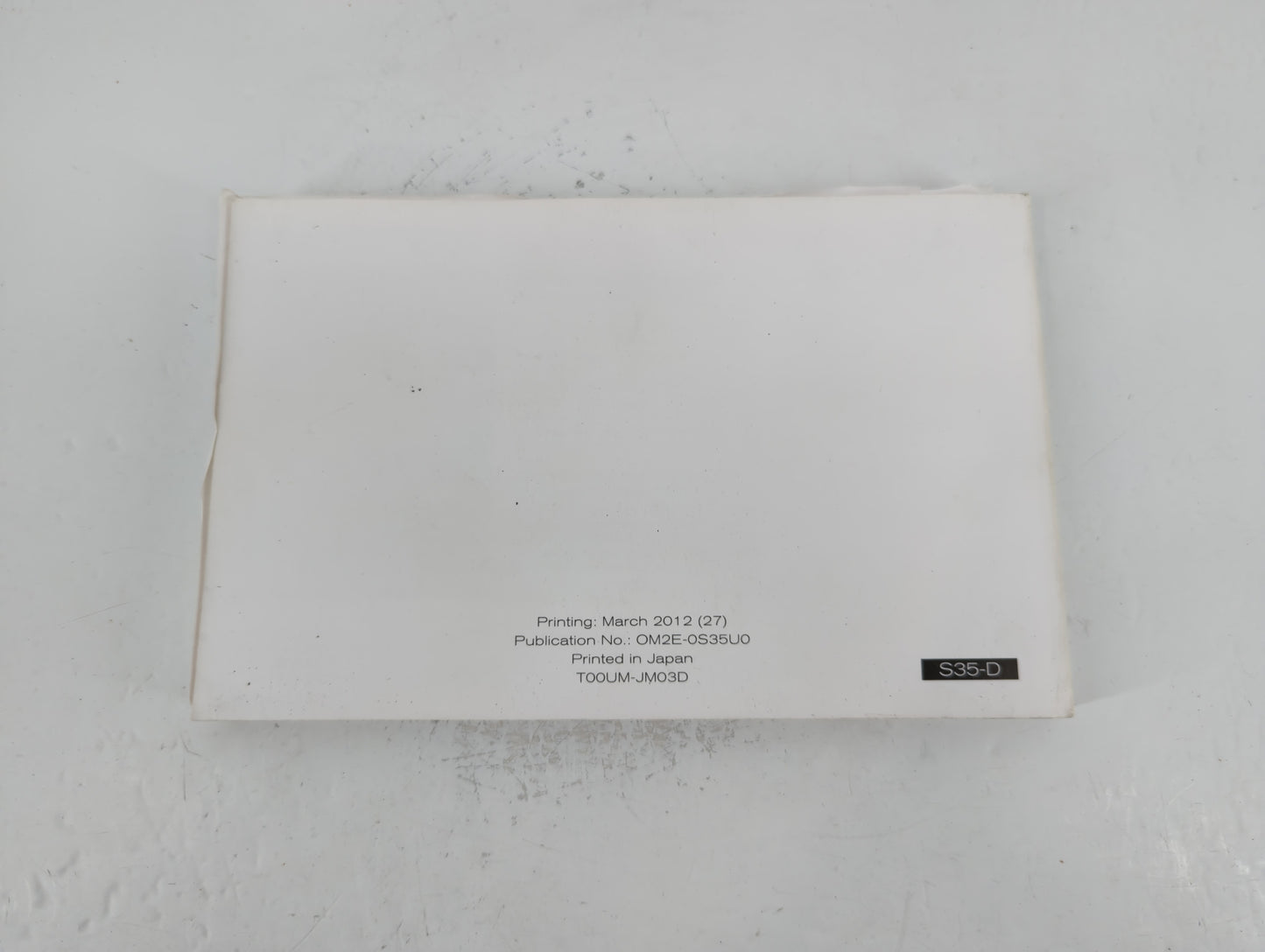 2012 Nissan Rogue Owners Manual Book Guide P/N:OM2E-0S35U0 OEM Used Auto Parts - Oemusedautoparts1.com