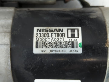 2008-2015 Nissan Rogue Car Starter Motor Solenoid OEM P/N:23300 ET80B Fits Fits 2008 2009 2010 2011 2012 2013 2014 2015 OEM Used Auto Parts