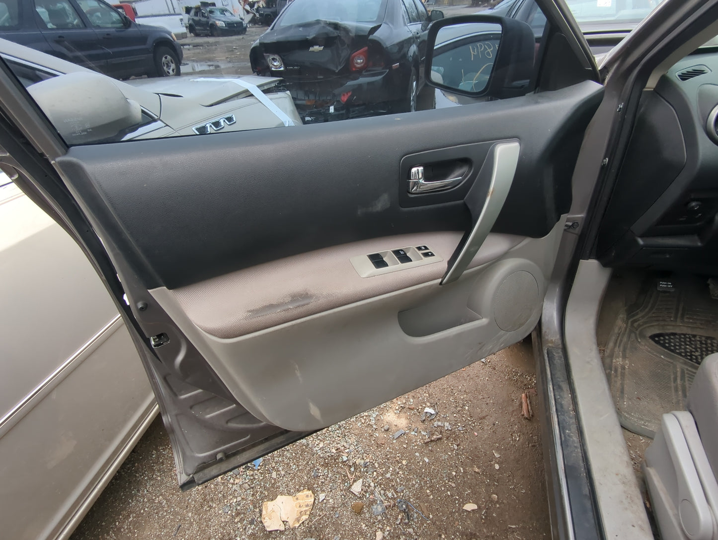 2012 Nissan Rogue Front Left Driver Interior Door Panel Trim - Oemusedautoparts1.com