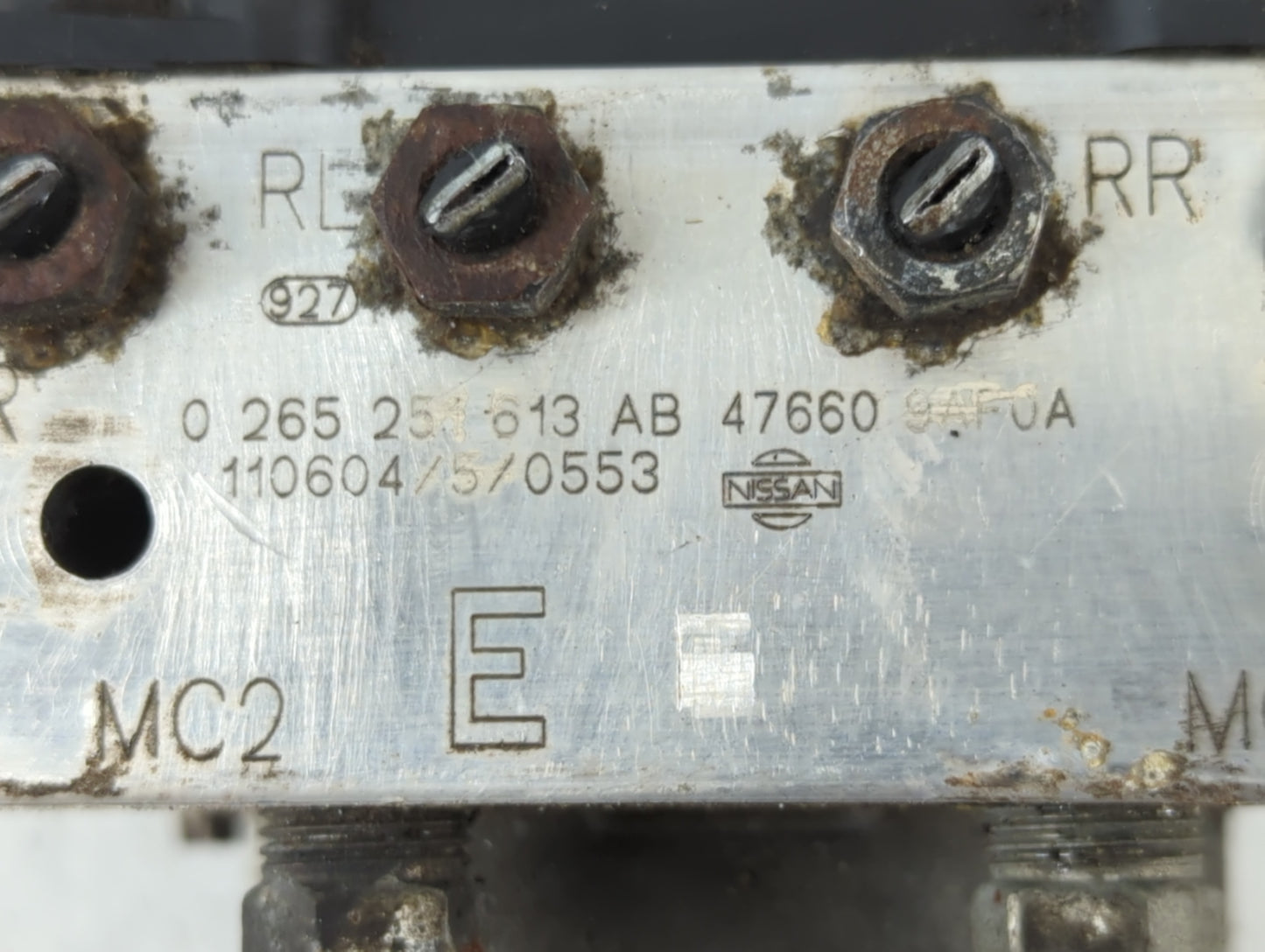 2012 Nissan Sentra ABS Pump Control Module Replacement P/N:0 265 251 613 AB Fits OEM Used Auto Parts - Oemusedautoparts1.com
