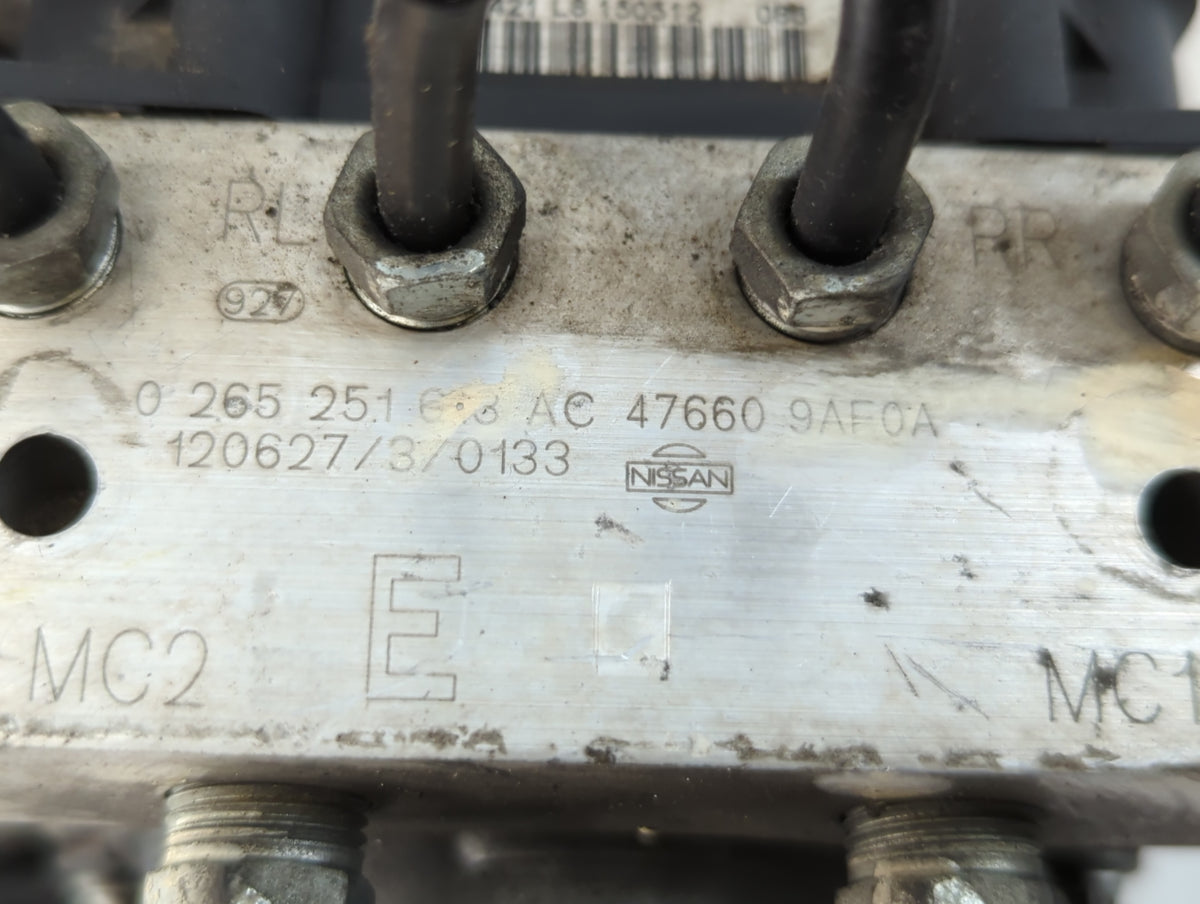 2012 Nissan Sentra Anti-Lock Brake ABS Pump Module Actuator OEM P/N:0 265 251 618 AC Fits OEM Used Auto Parts - Oemusedautop