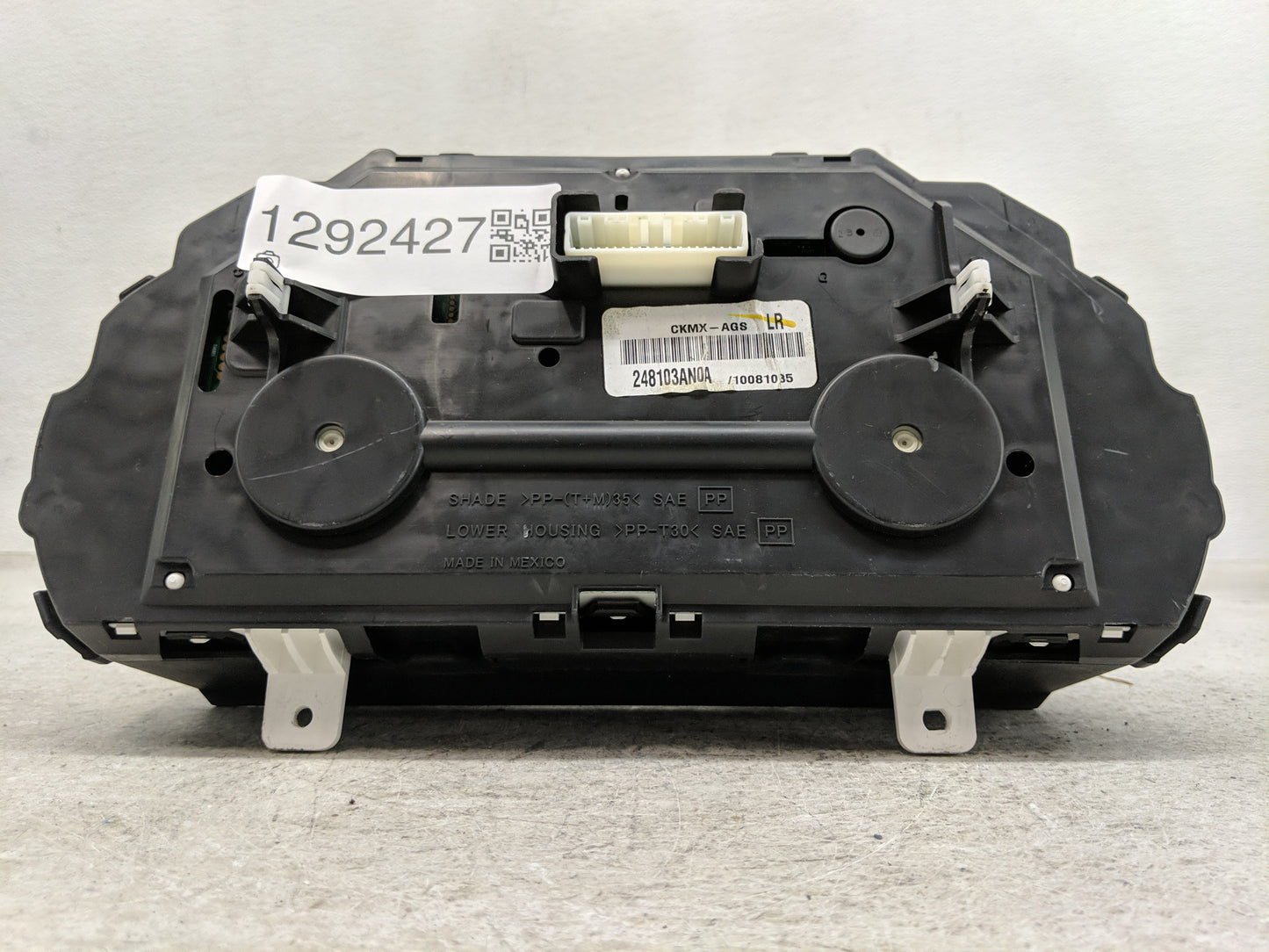 2012 Nissan Versa Instrument Cluster Speedometer Gauges P/N:248103AN0A Fits OEM Used Auto Parts - Oemusedautoparts1.com