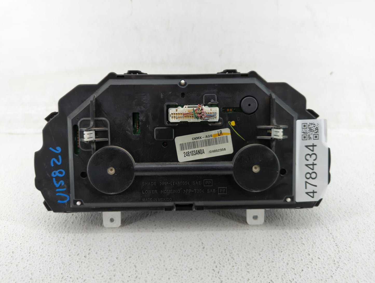 2012 Nissan Versa Instrument Cluster Speedometer Gauges P/N:248103AN0A Fits OEM Used Auto Parts - Oemusedautoparts1.com