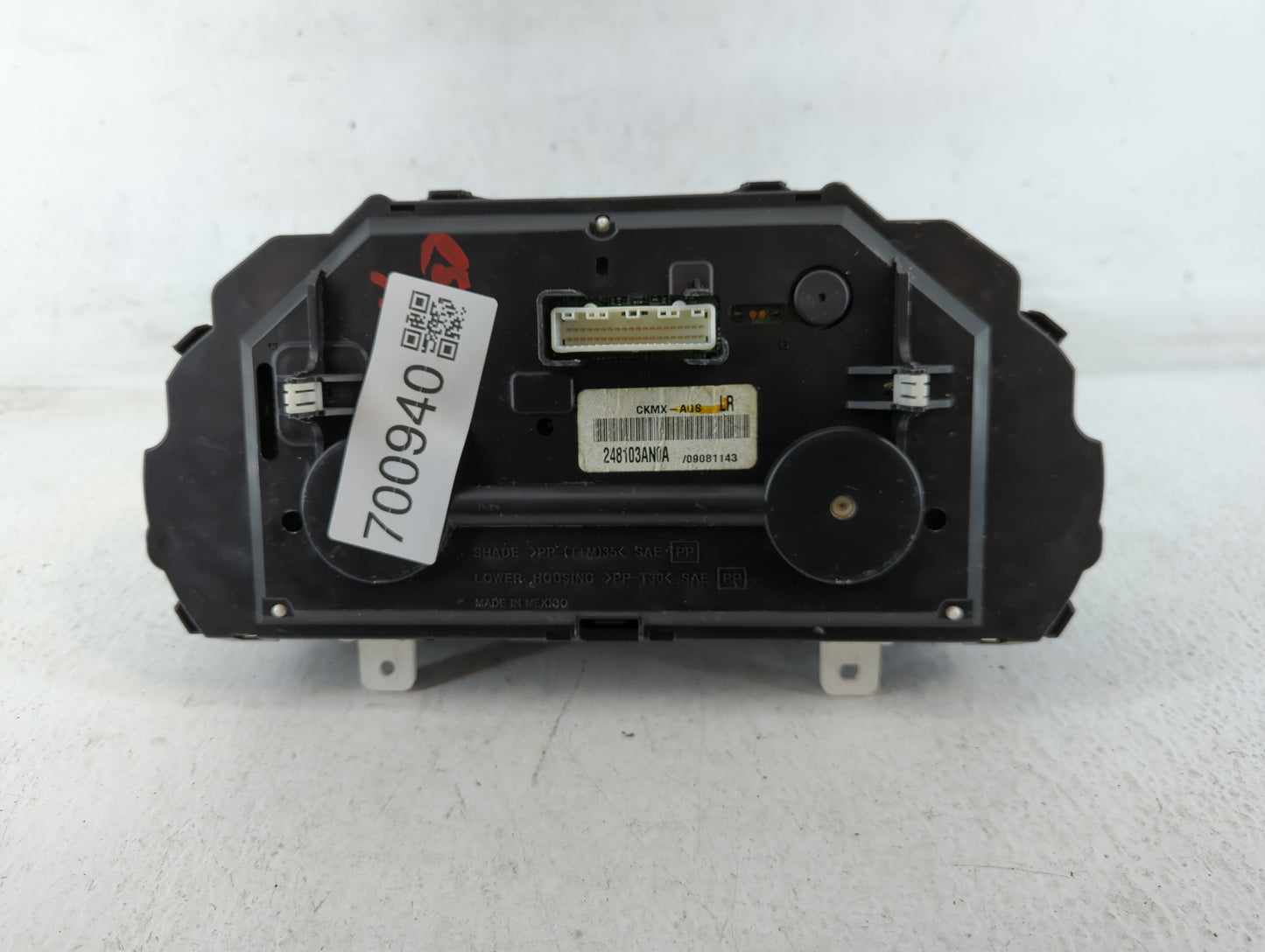 2012 Nissan Versa Instrument Cluster Speedometer Gauges P/N:09081143 CKMX-AGS, 248103AN0A Fits OEM Used Auto Parts - Oemused