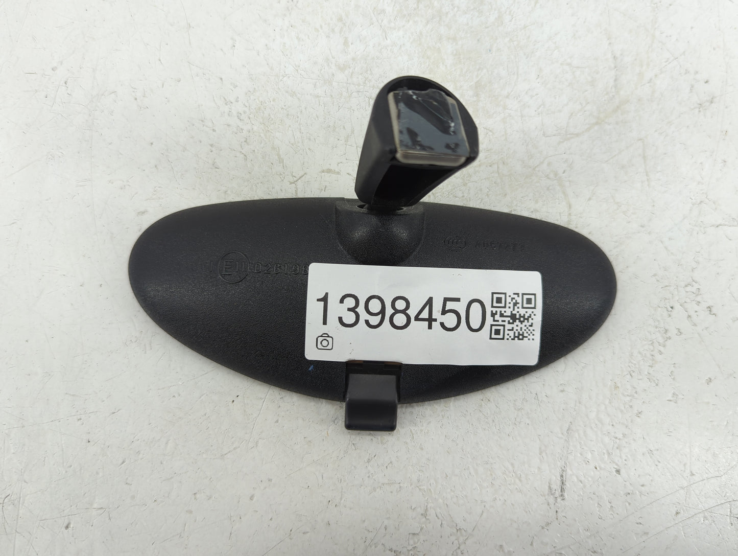 2012 Smart Fortwo Interior Rear View Mirror Replacement OEM P/N:E11026198 Fits OEM Used Auto Parts - Oemusedautoparts1.com