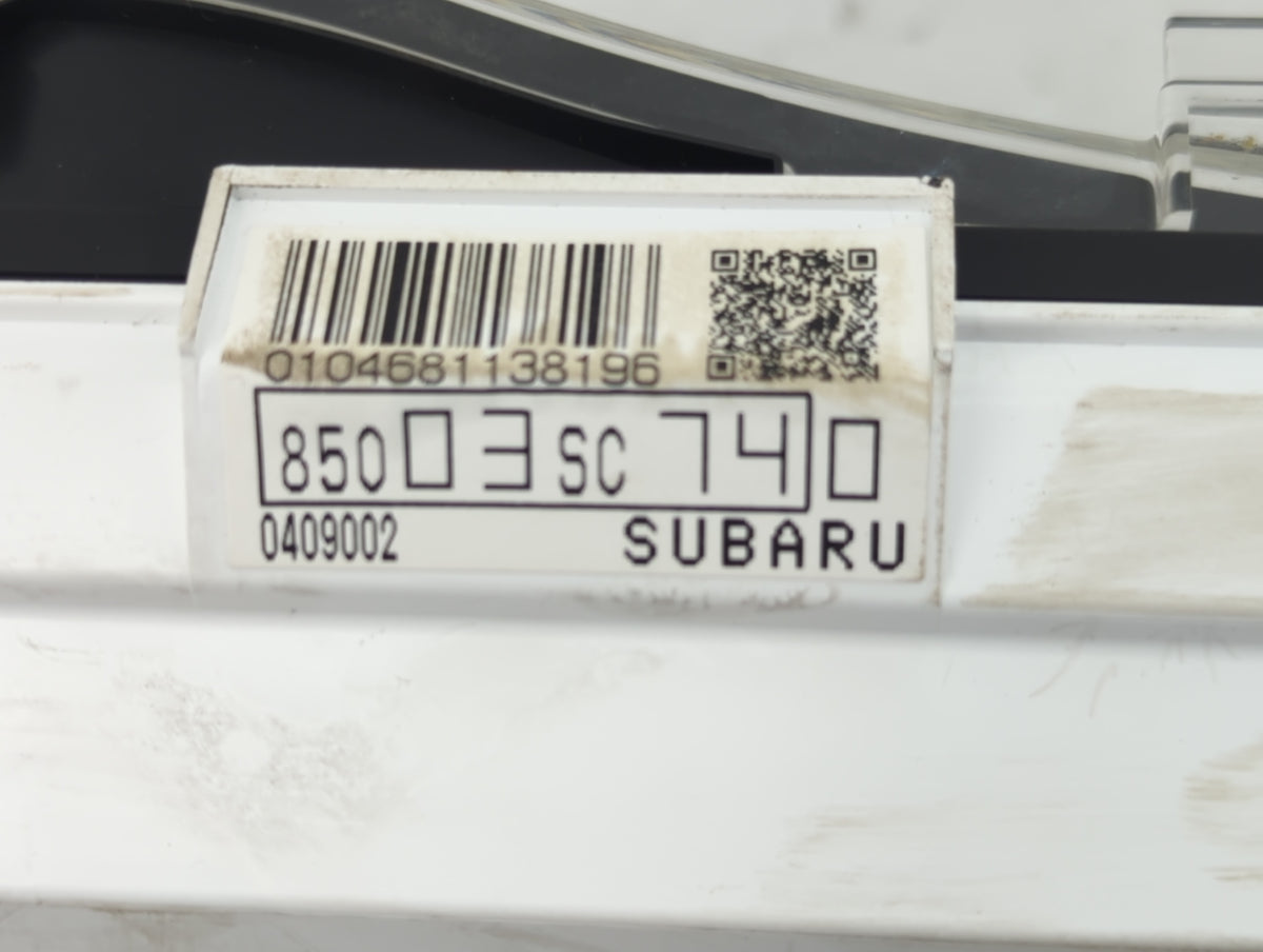 2012-2013 Subaru Forester Instrument Cluster Speedometer Gauges P/N:85003SC740 Miles: Fits Fits 2012 2013 OEM Used Auto Part