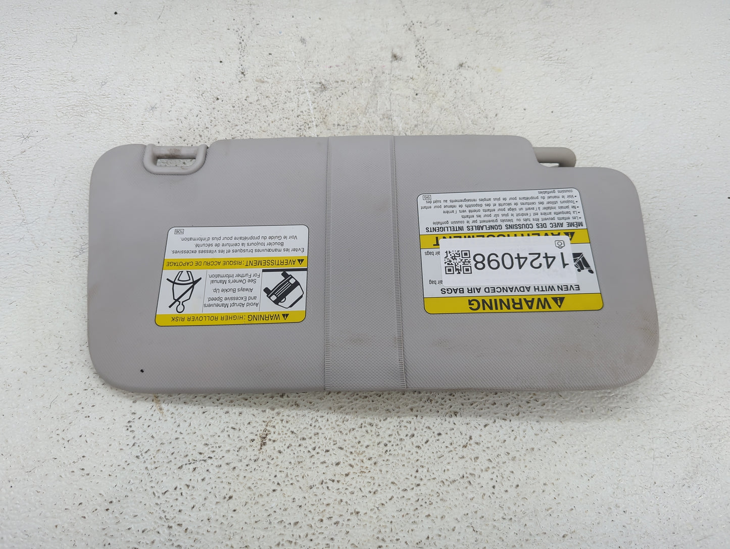 2012 Subaru Forester Sun Visor Shade Replacement Driver Left Mirror Fits OEM Used Auto Parts - Oemusedautoparts1.com