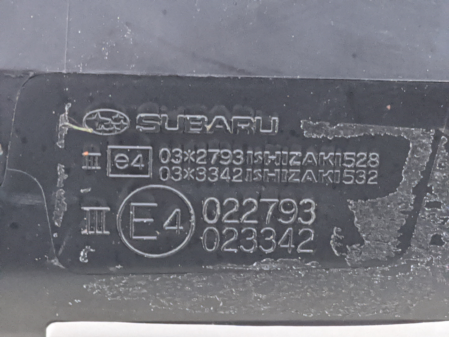 2012 Subaru Forester Passenger Side View Mirror - Right Door Mirror OEM Used - Oemusedautoparts1.com