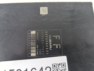 2012 Subaru Impreza PCM Engine Control Computer ECU ECM PCU OEM P/N:22765AC421 1124007605 Fits OEM Used Auto Parts