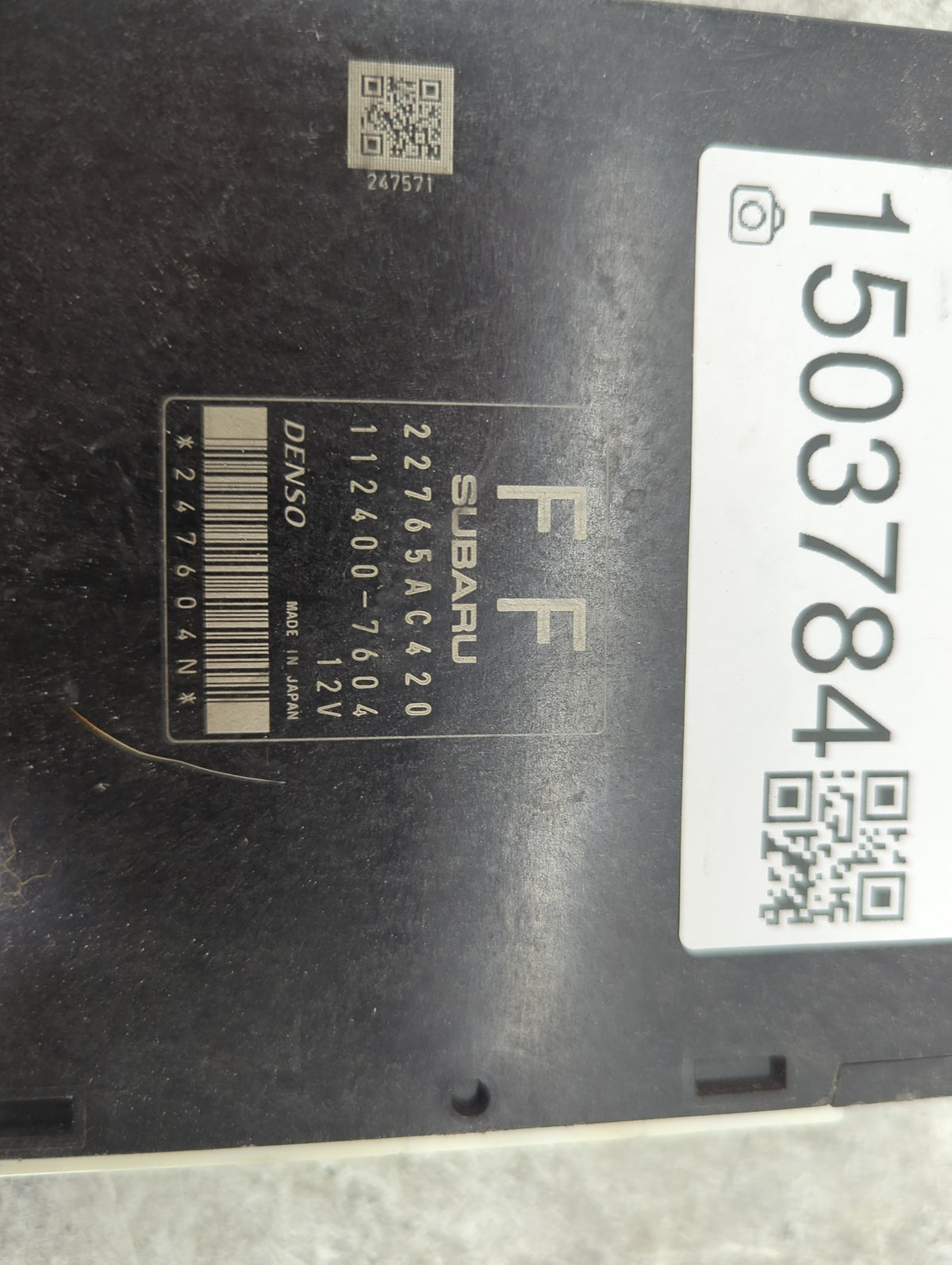 2012 Subaru Impreza PCM Engine Control Computer ECU ECM PCU OEM P/N:22765AC420 1124007604 Fits OEM Used Auto Parts - Oemused