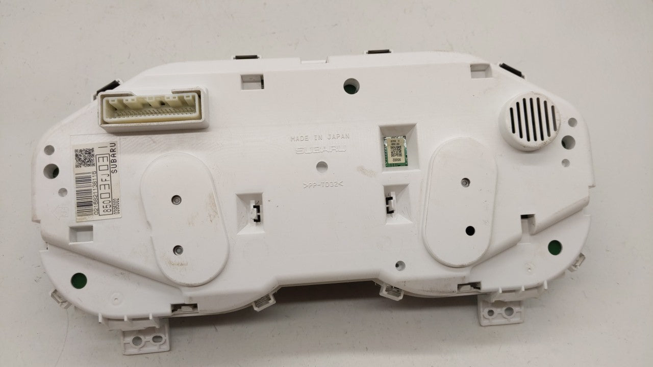 2012 Subaru Impreza Instrument Cluster Speedometer Gauges P/N:85003FJ031 85002FJ071 Fits OEM Used Auto Parts - Oemusedautopa