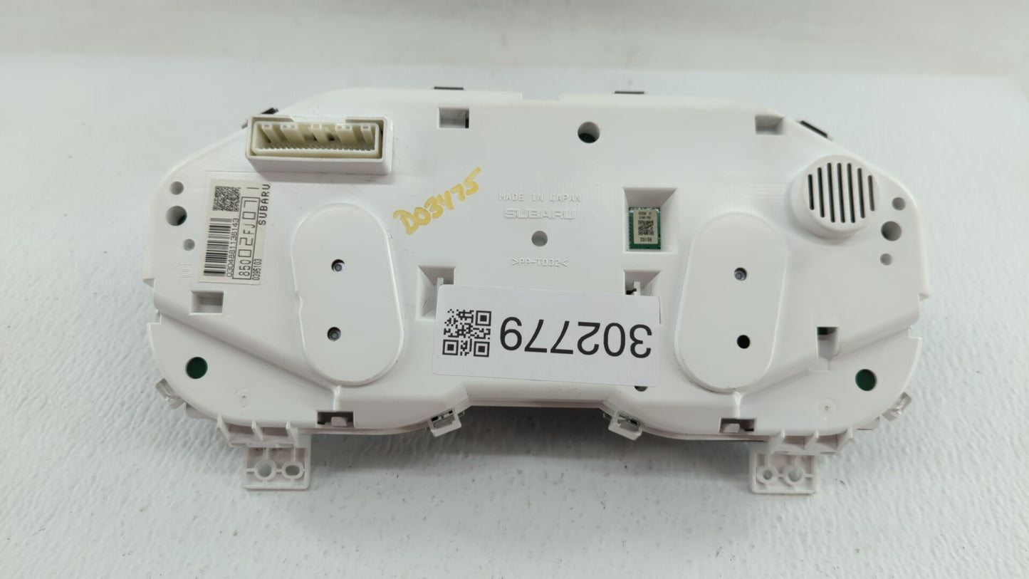 2012 Subaru Impreza Instrument Cluster Speedometer Gauges P/N:85002FJ071 85002FJ07 Fits OEM Used Auto Parts - Oemusedautopar