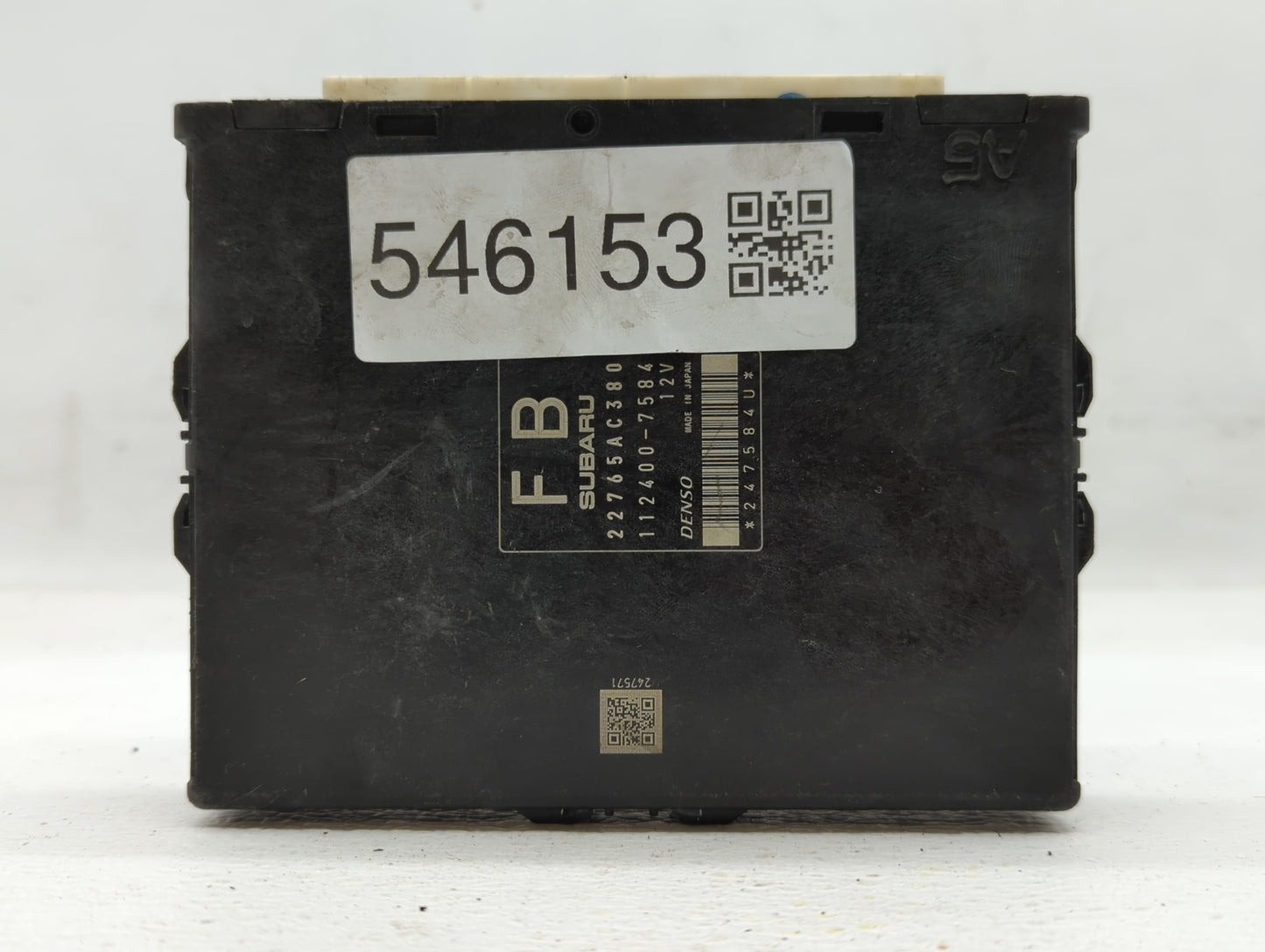 2012 Subaru Impreza PCM Engine Control Computer ECU ECM PCU OEM P/N:112400-7584 22765AC380, 22765AC381, 22765AC420 Fits OEM