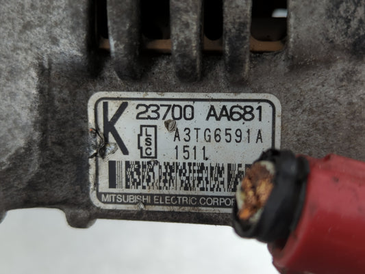 2011-2012 Subaru Impreza Alternator Replacement Generator Charging Assembly Engine OEM P/N:A3TG6591A 23700 AA681 Fits OEM Used Auto Parts