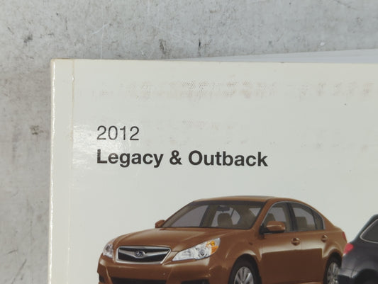 2012 Subaru Legacy Owners Manual Book Guide P/N:A2420BE-A OEM Used Auto Parts