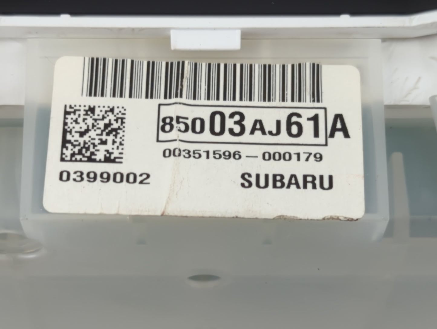 2012 Subaru Legacy Instrument Cluster Speedometer Gauges P/N:85003AJ61A Fits OEM Used Auto Parts - Oemusedautoparts1.com